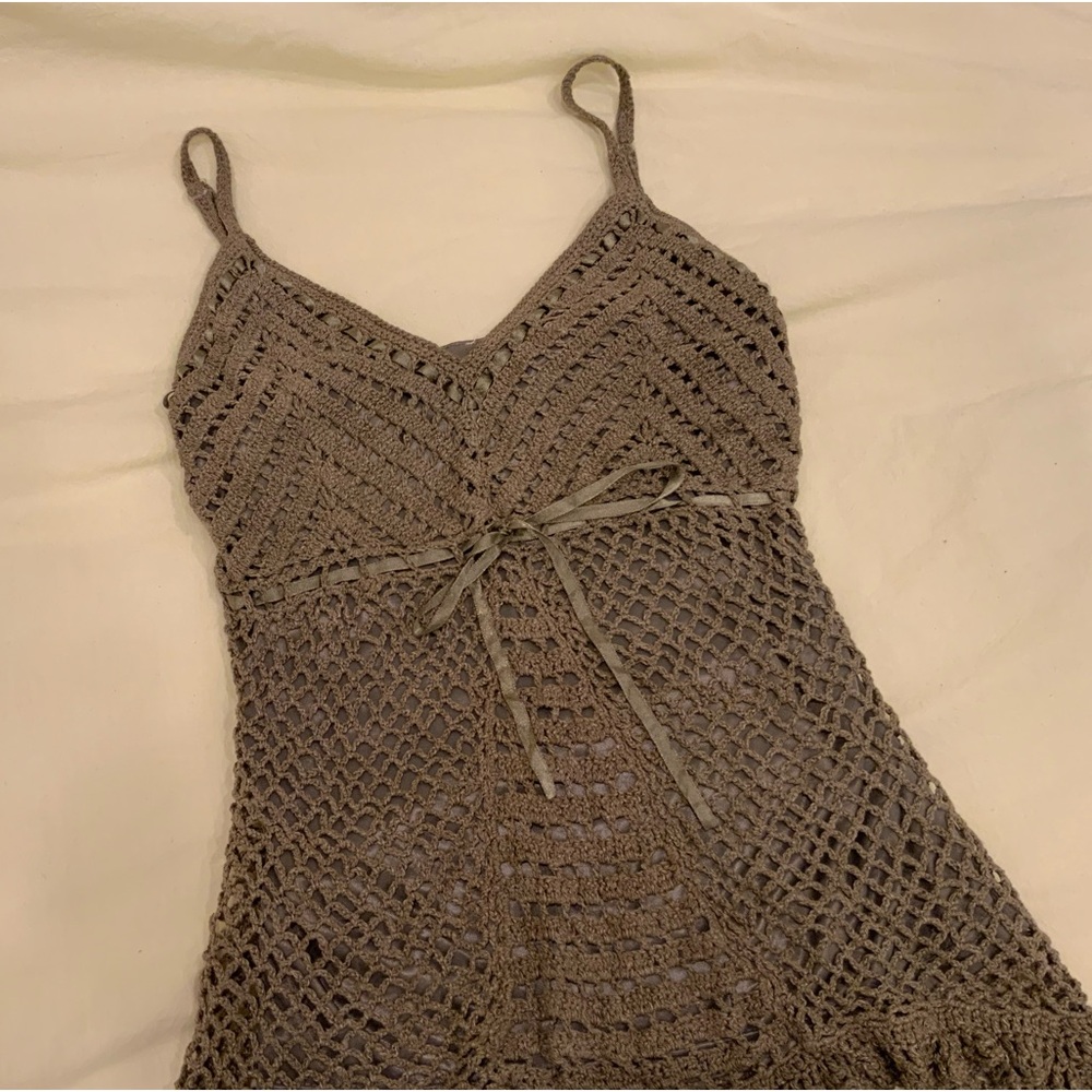 Forrest Green Crochet Tank Top